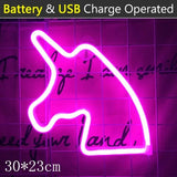 Neon Light Lips